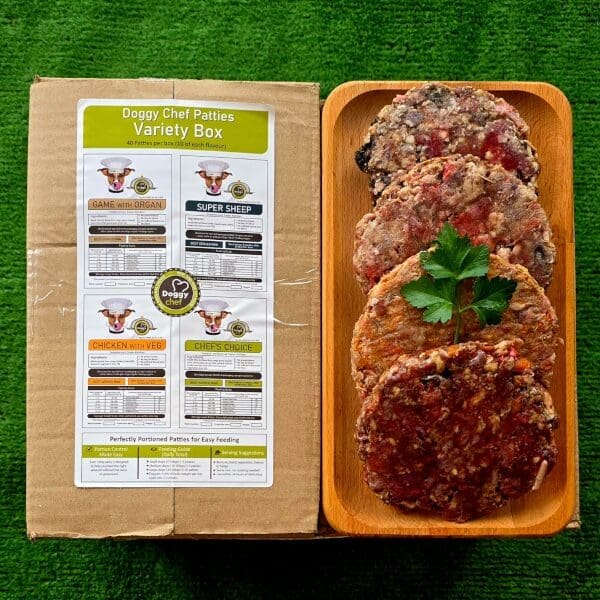 (PATTIES) Variety Raw Food for Dogs Pack, 4kg