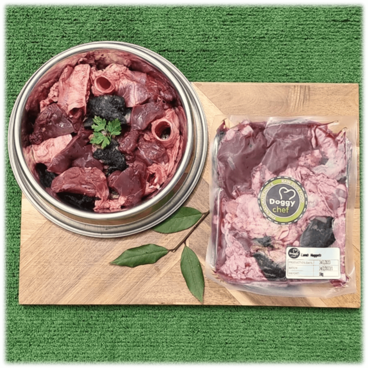 DoggyChef | Raw Lamb Meat and Offal Chunks | Raw Dog Food | Raw Cat Food | Raw Food for Pets | BARF | PREY | PMR