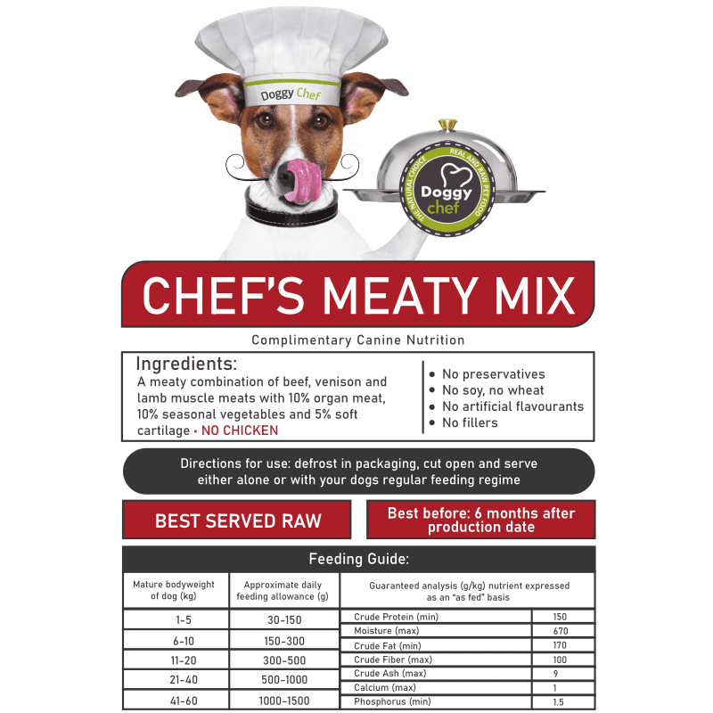 (PATTIES) Meaty Mix (No Chicken) with Veg Food for Dogs, 4kg - Image 2