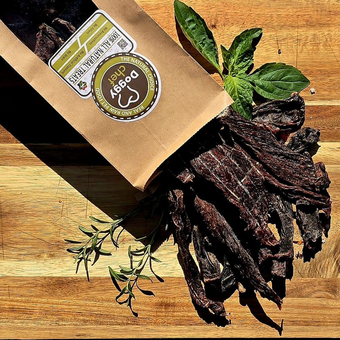 Dried Venison Biltong Treats: The Healthiest and Tastiest Treat Around! 250gr