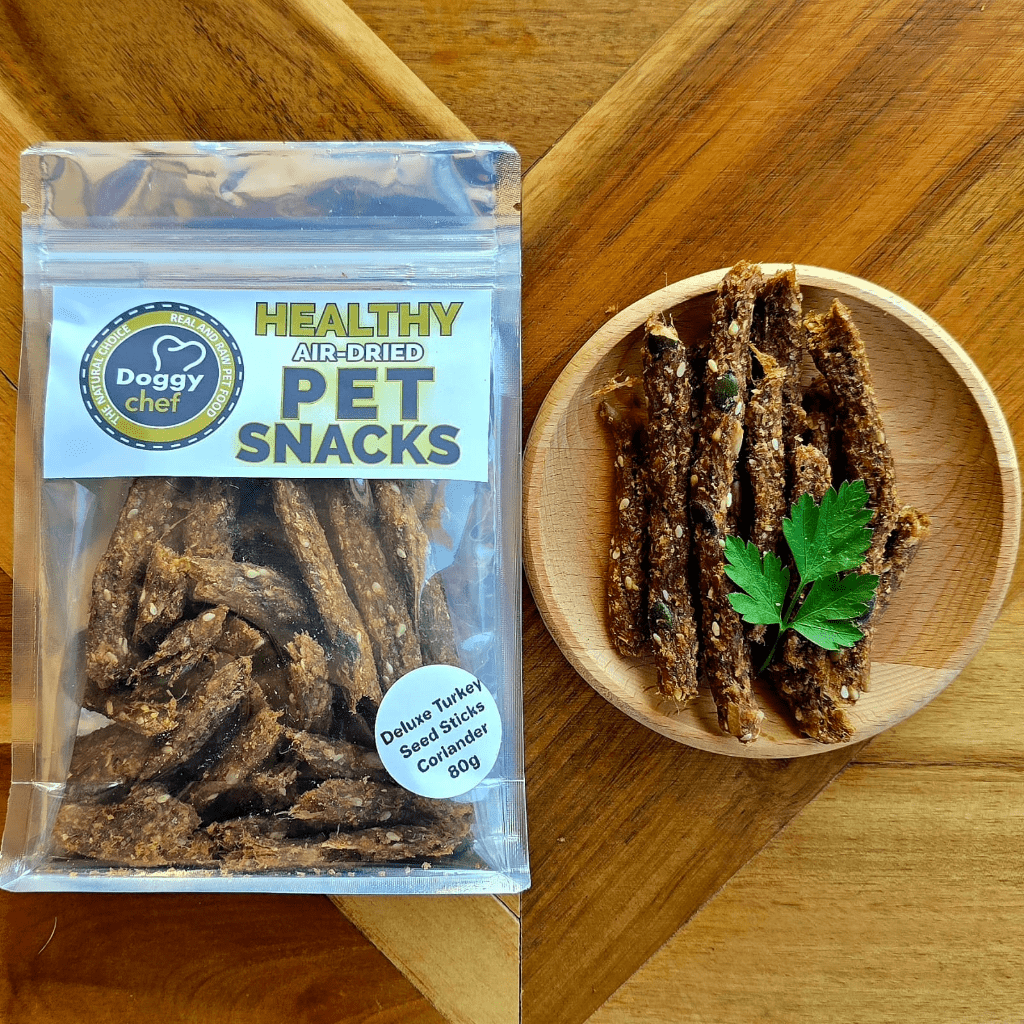 All Natural Air-dried Turkey Seed Sticks with Coriander, 80g
