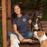 Franki, founder of Doggy Chef, with her dogs – raw dog food Johannesburg